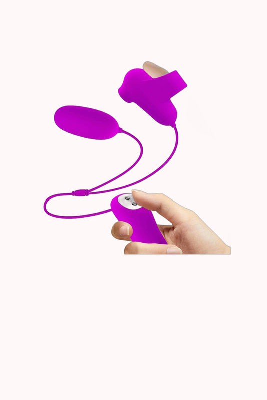 Vibrador Bullet 2 em 1 com Controle – Doce Malícia