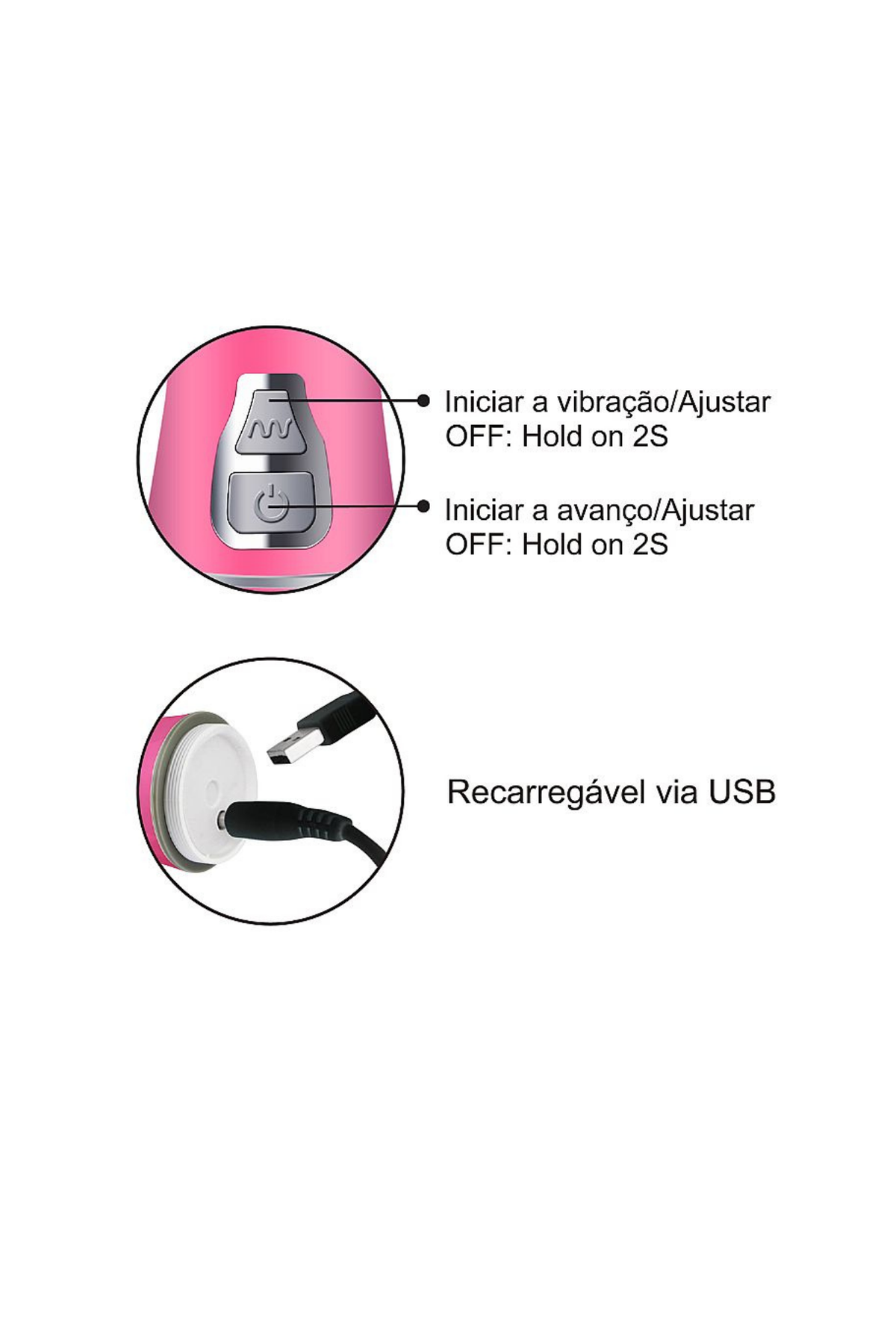 Vibrador Rotativo de Borboleta com em rosa – Doce Malícia