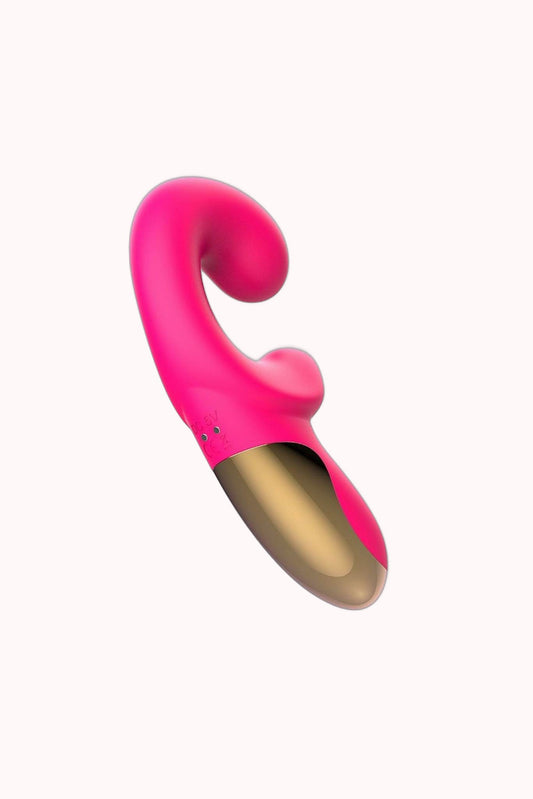 Vibrador de Ponto G e Clitóris com Curva – Doce Malícia