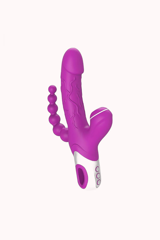 Vibrador de Ponto G e Clitóris – 3 em 1 – Doce Malícia