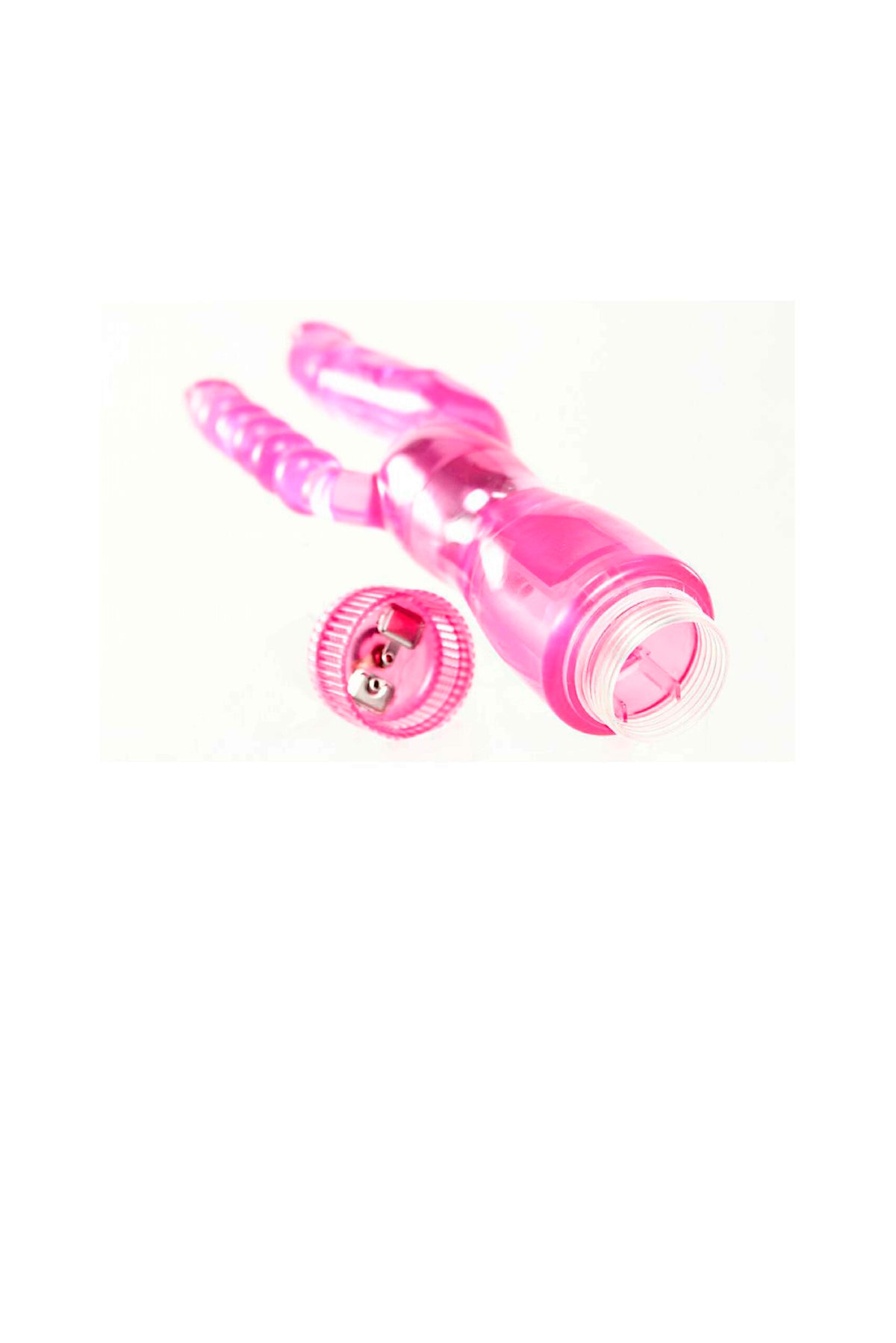 Vibrador em Cristal de Duplo Prazer em rosa – Doce Malícia