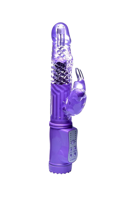 Vibrador de Rotação em Silicone em rosa – Doce Malícia