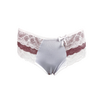 Calcinha conforto com renda colorida em Branco – Doce Malícia