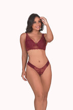 Conjunto com detalhe em renda – Doce Malícia