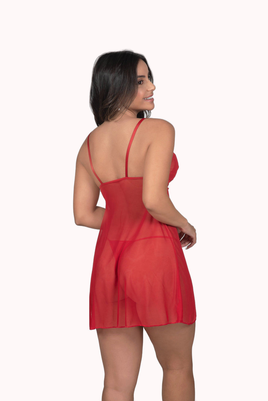 Camisola em tule com Calcinha – Doce Malícia