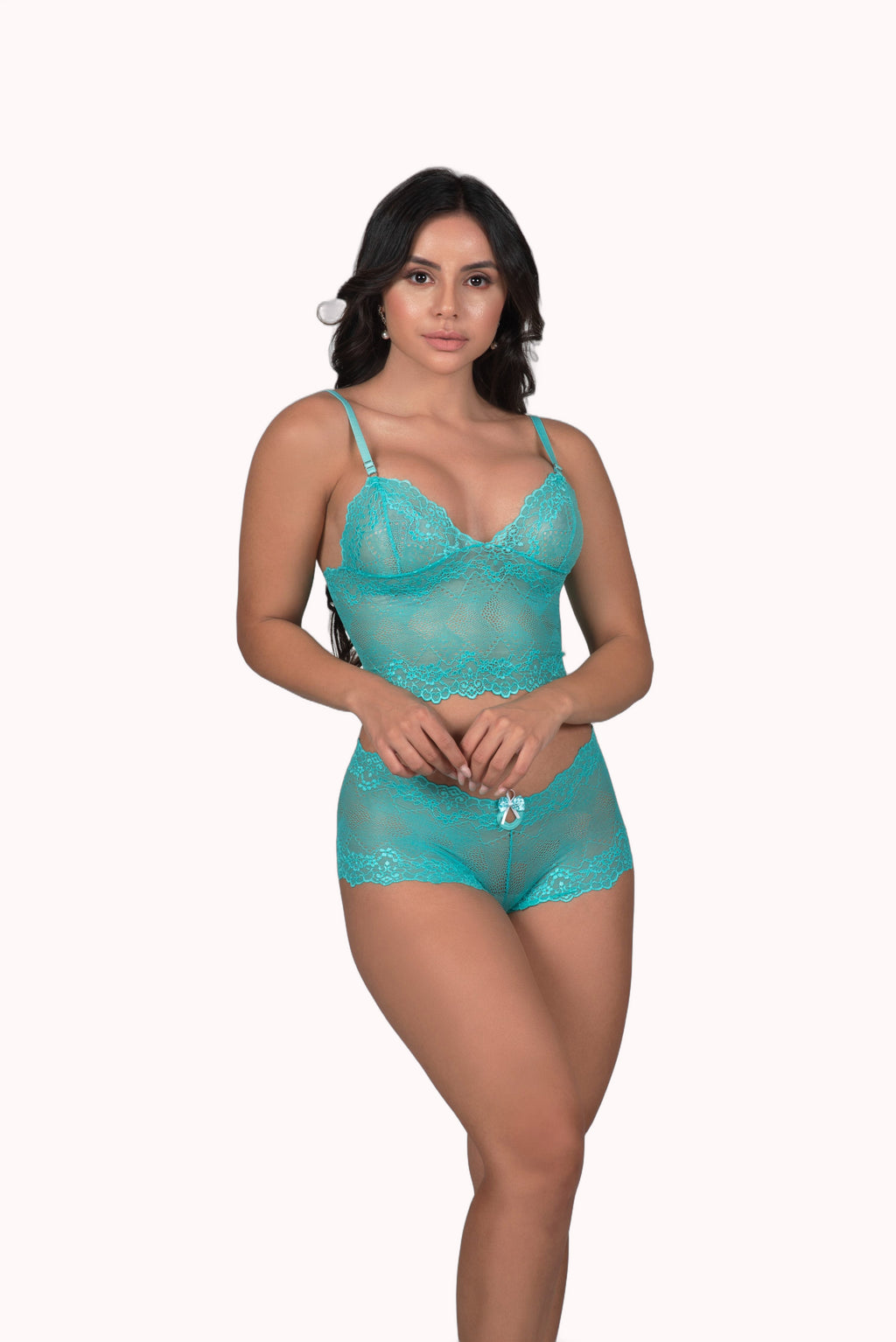 Conjunto cropped em renda – Doce Malícia