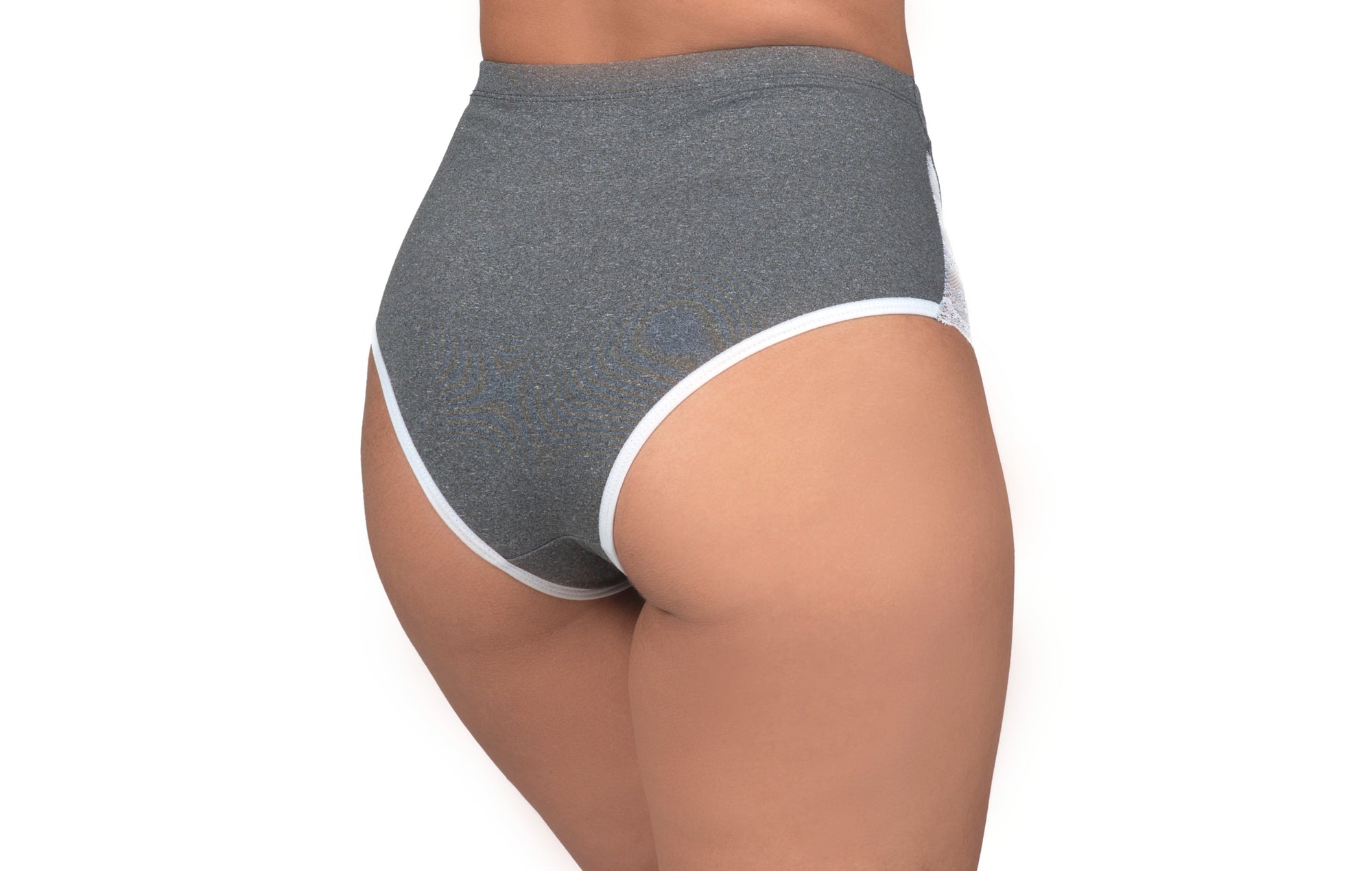 Calcinha cintura alta em supplex em Branco – Doce Malícia