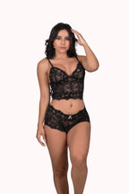 Conjunto cropped em renda – Doce Malícia