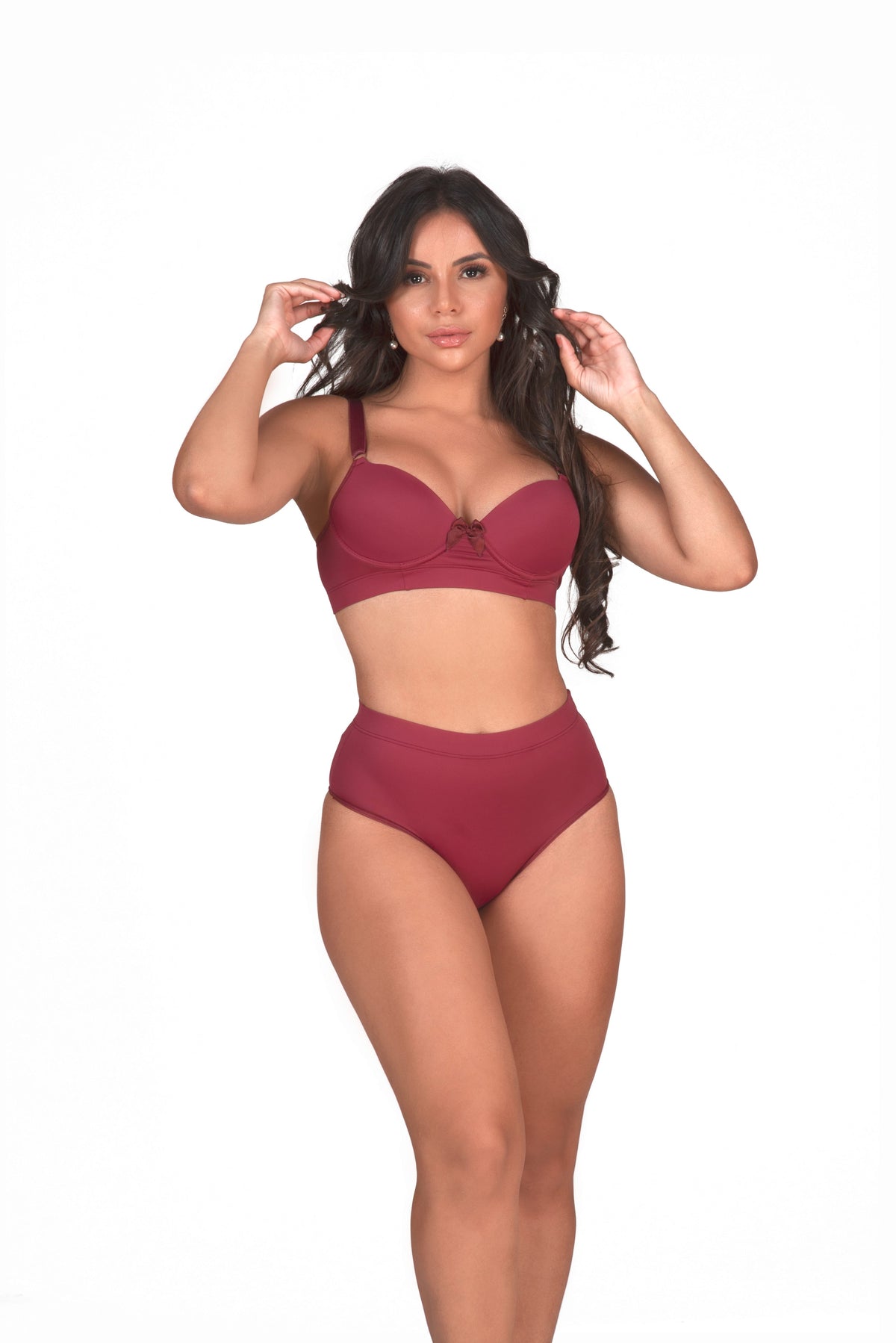 Conjunto de lingerie reforçado em Branco – Doce Malícia
