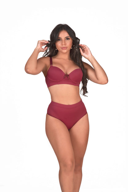 Conjunto de lingerie reforçado em Branco – Doce Malícia