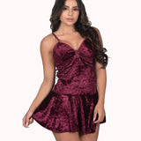 Camisola costa nua em veludo – Doce Malícia