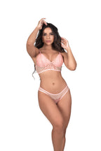 Lingerie sem bojo com renda em azul-Marinho – Doce Malícia