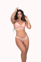 Lingerie sem bojo com renda e tule – Doce Malícia