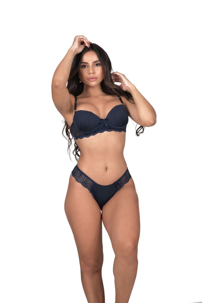 Conjunto Fernanda em azul-Marinho – Doce Malícia