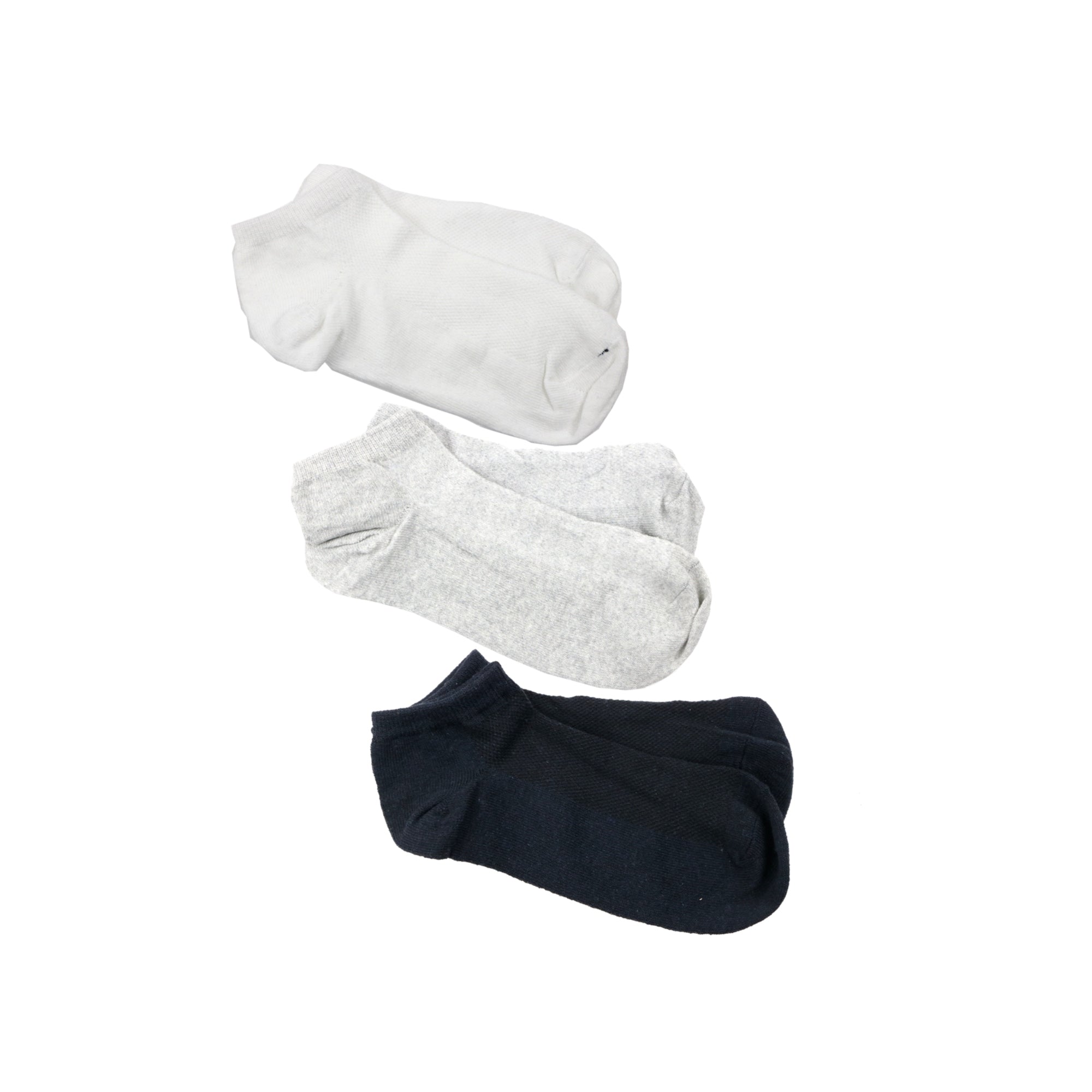 Kit com 3 meias invisíveis masculinas em cores sortidas – Doce Malícia