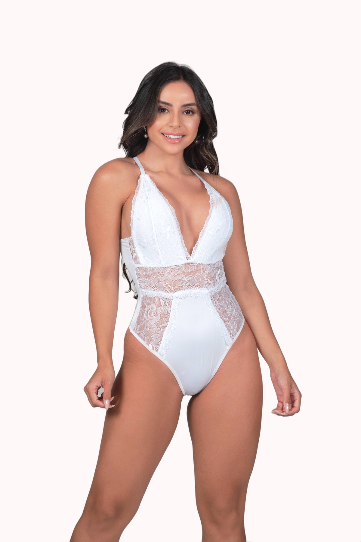 Body com detalhes em renda – Doce Malícia