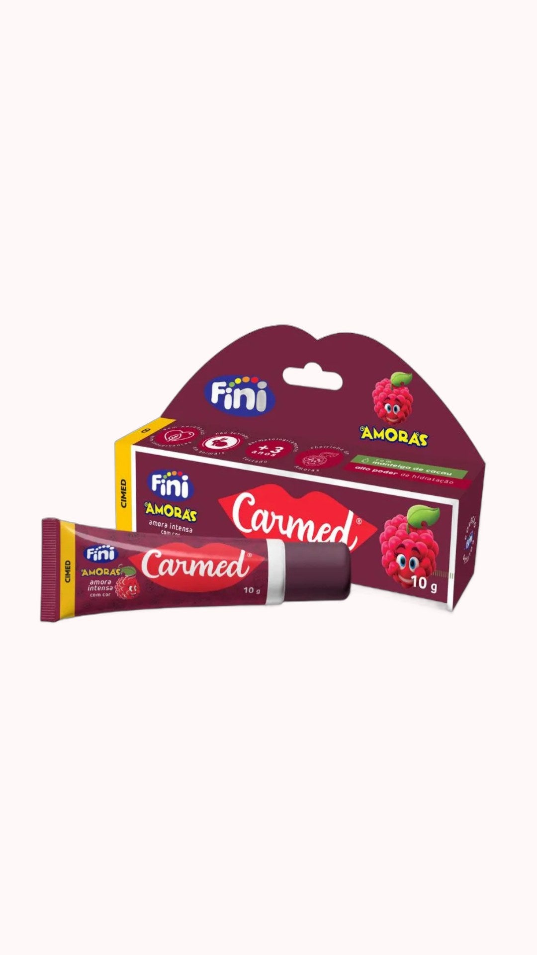 Hidratante Labial Carmed Fini com Cor 10g – Doce Malícia