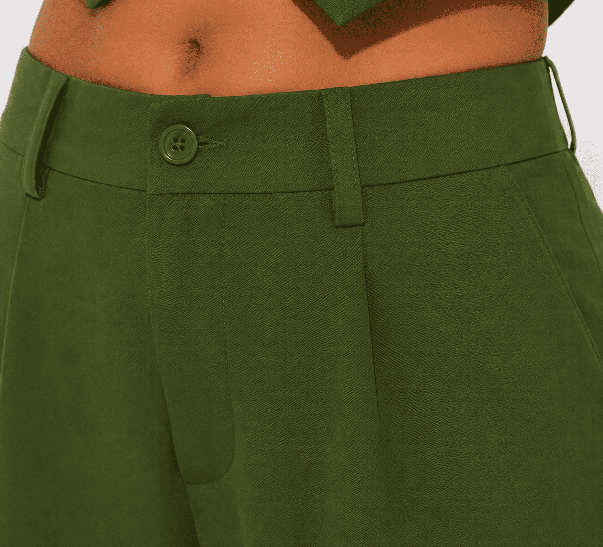 Conjunto Kaley Colete e Calça Cargo Alfaiataria - Verde