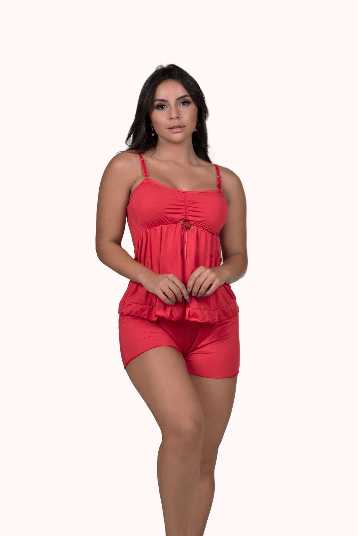 Short doll de microfibra com babado – Doce Malícia
