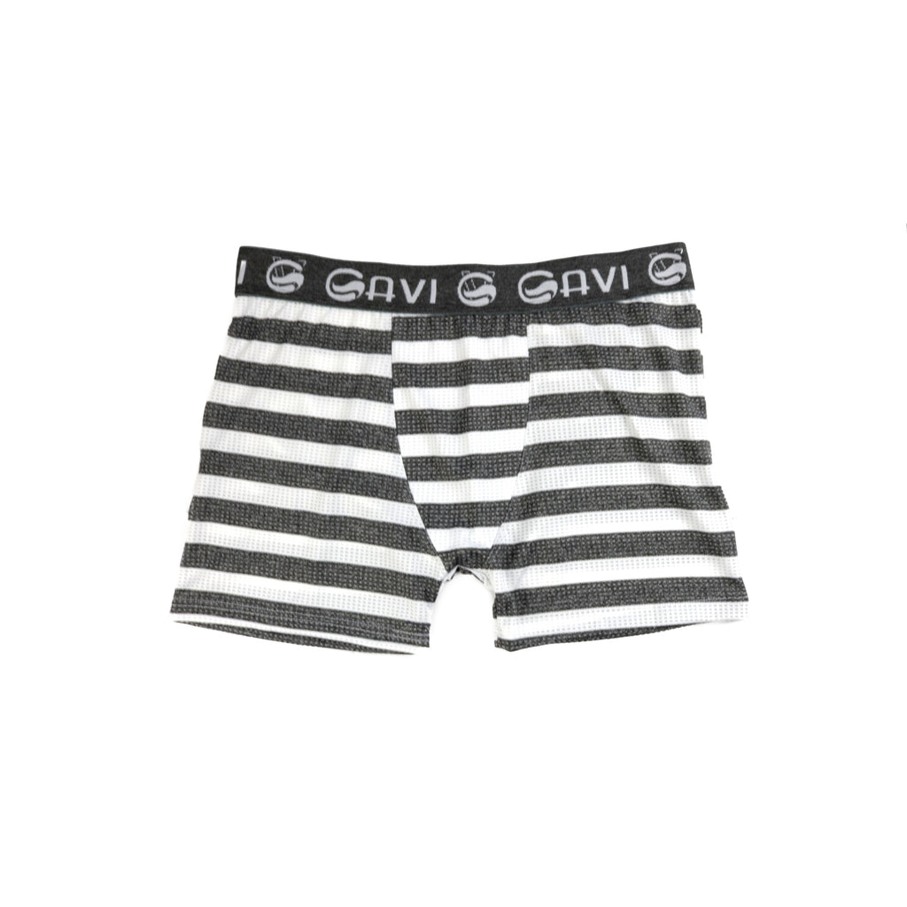 Cueca Boxer listrada em Branco – Doce Malícia