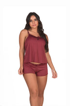 Short Doll em microfibra lisa em azul – Doce Malícia