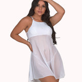Camisola em tule com pérolas – Doce Malícia