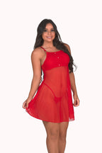 Camisola em tule com pérolas – Doce Malícia