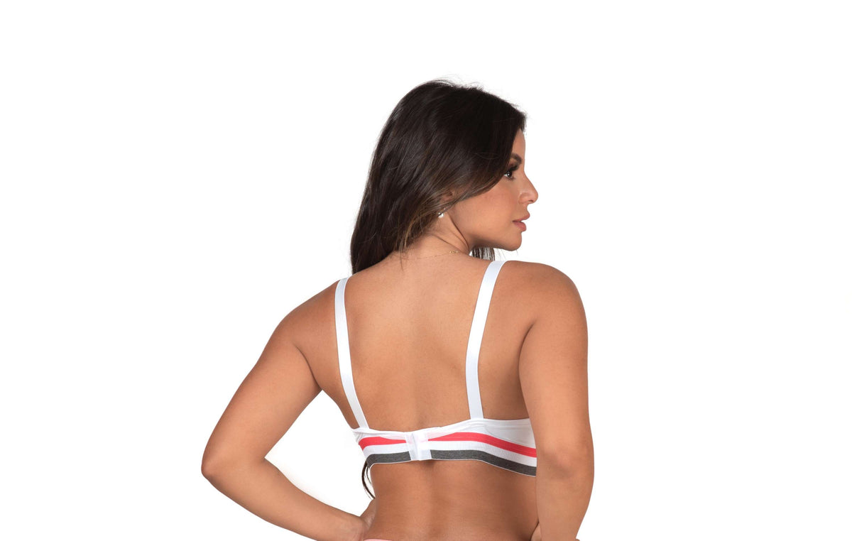Soutien com elástico de sustentação em Branco – Doce Malícia