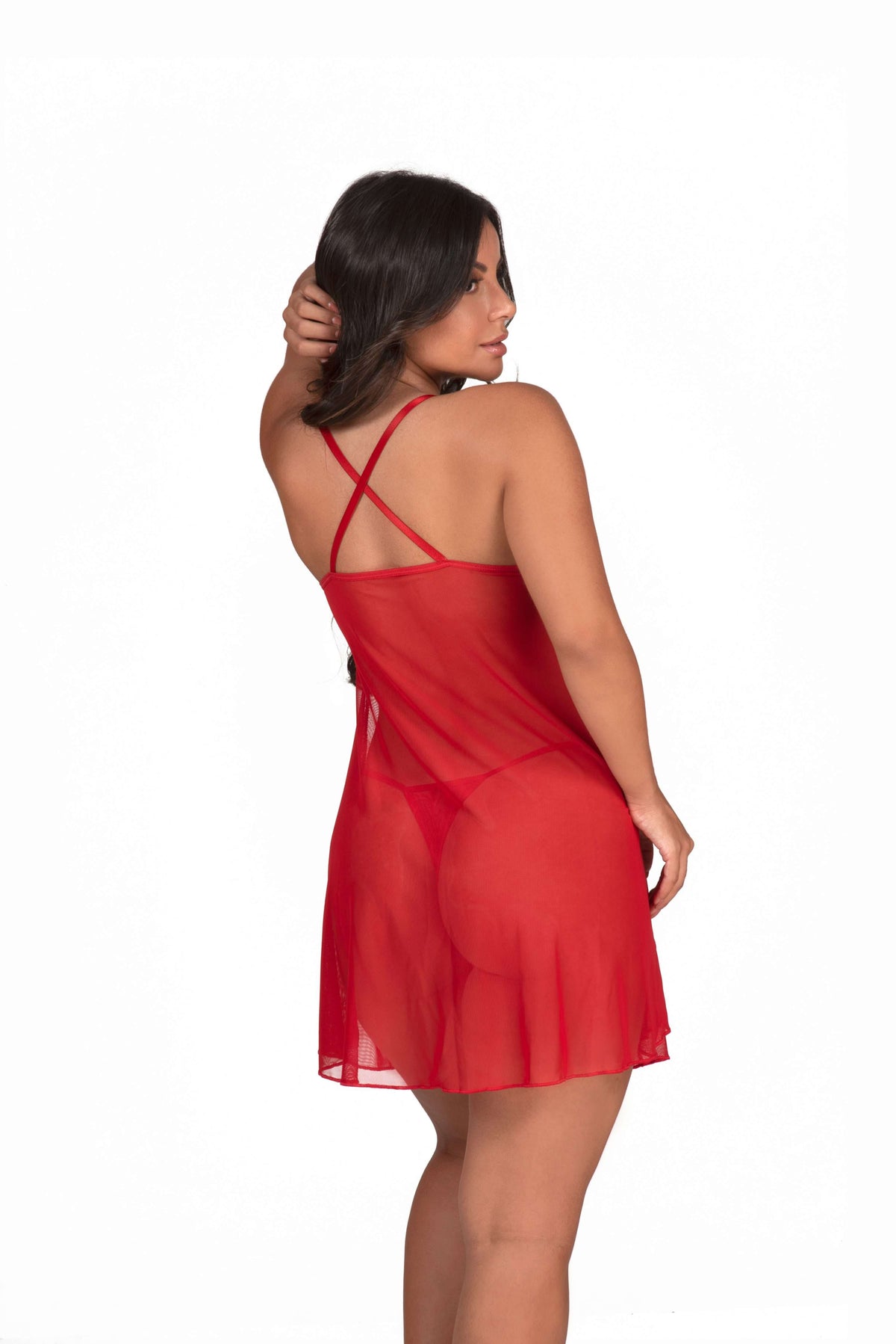 Camisola em tule com pérolas em Branco – Doce Malícia