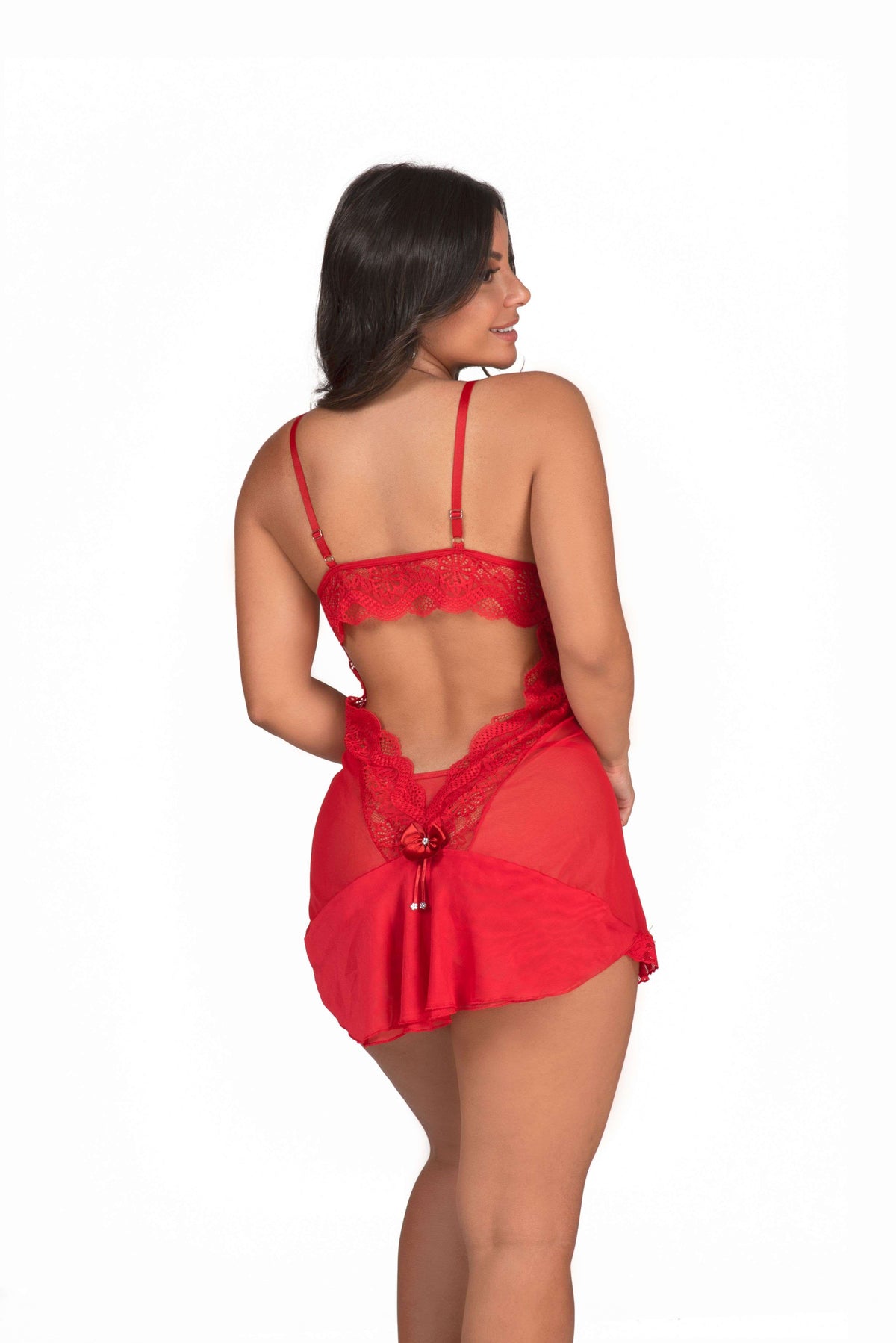 Camisola de bojo em tule em Branco – Doce Malícia