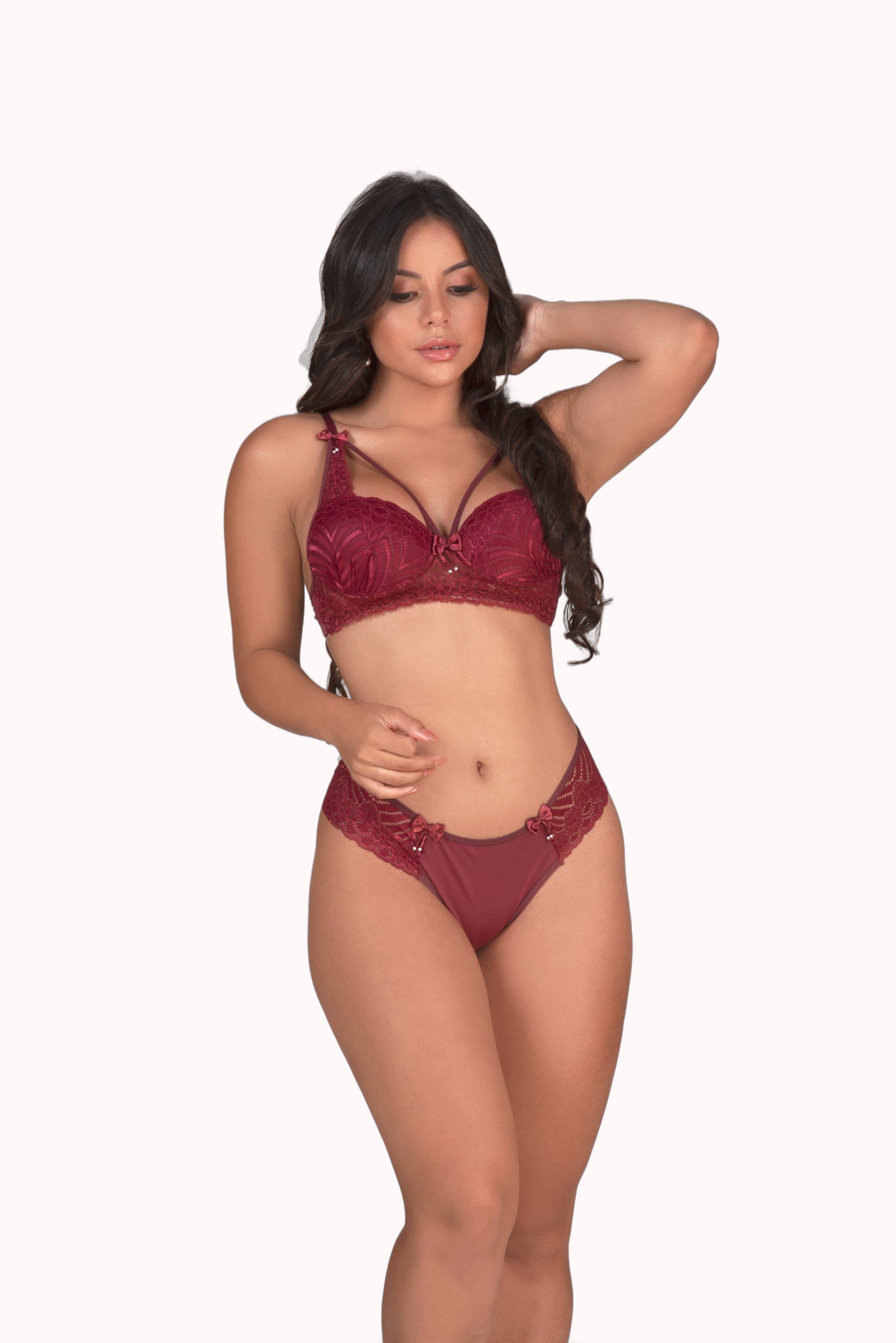 Conjunto de bojo todo em renda – Doce Malícia