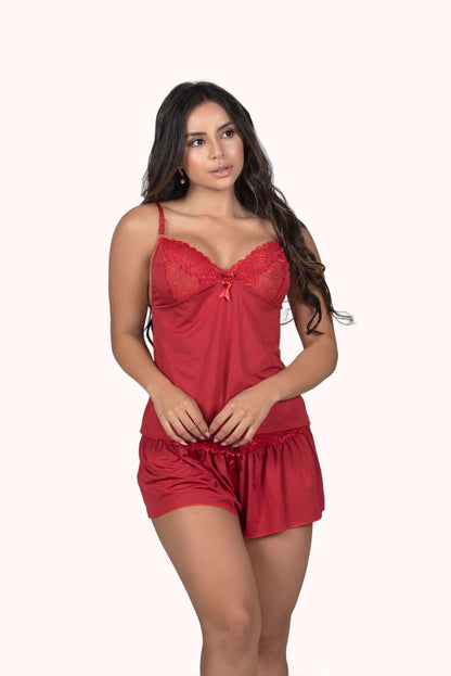 Camisete em renda e microfibra – Doce Malícia