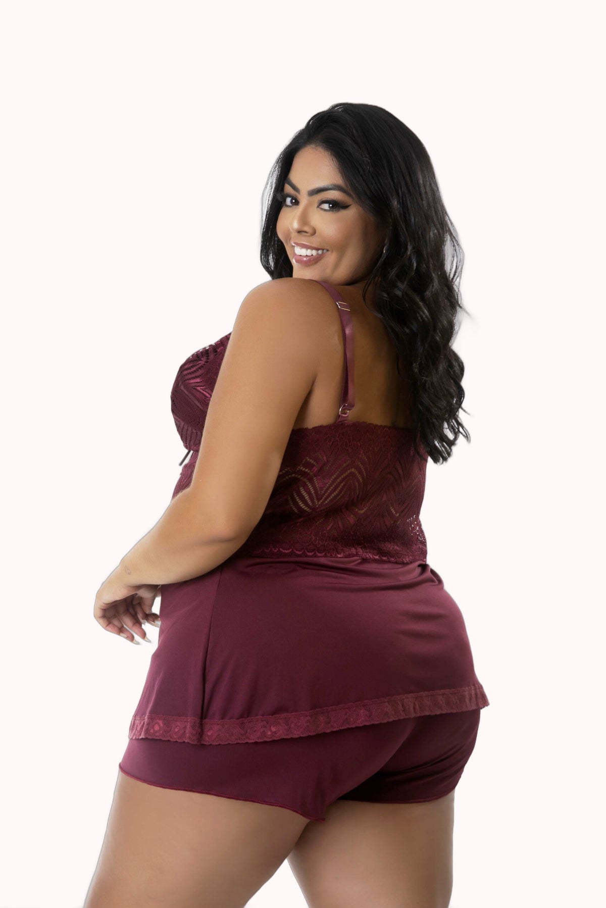 Baby Doll Plus Size com renda – Doce Malícia