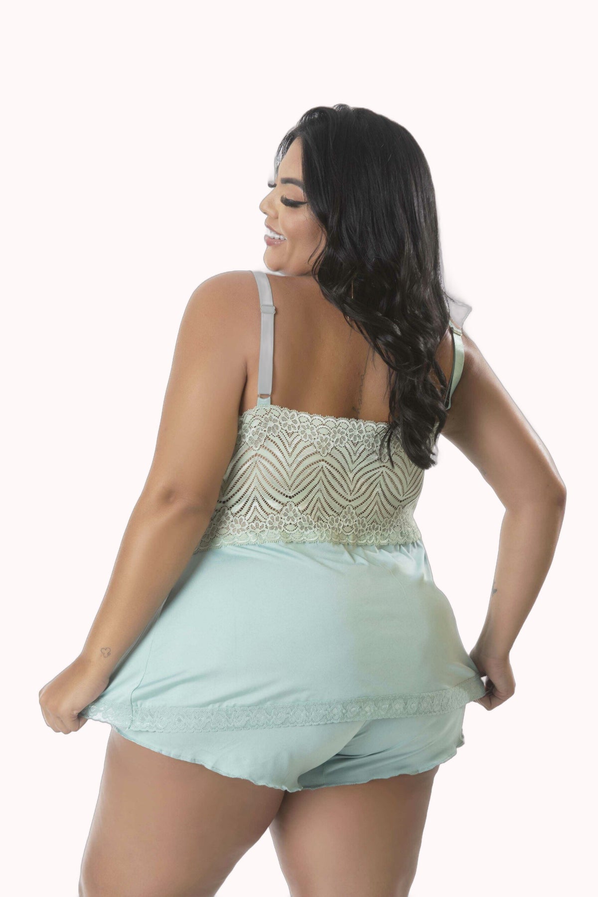 Baby Doll Plus Size com renda – Doce Malícia