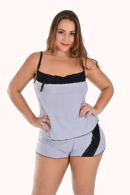 Baby doll plus size em liganete – Doce Malícia