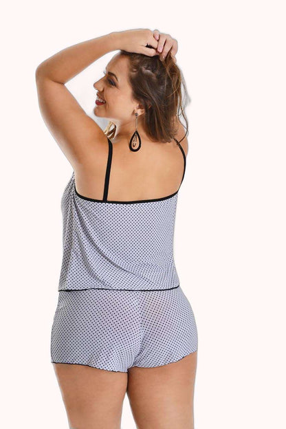 Baby doll plus size em liganete – Doce Malícia