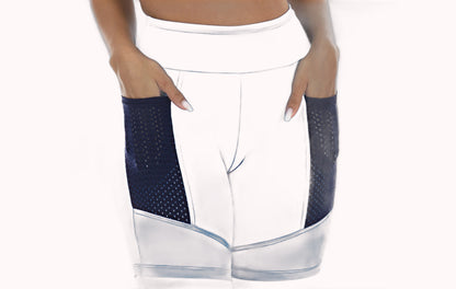 Bermuda Fitness Azul com Bolso