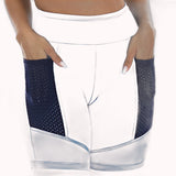 Bermuda fitness azul com bolso – Doce Malícia