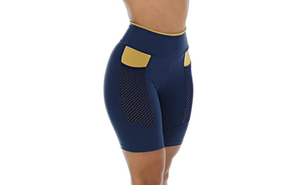 Bermuda fitness com bolso em azul-Marinho – Doce Malícia