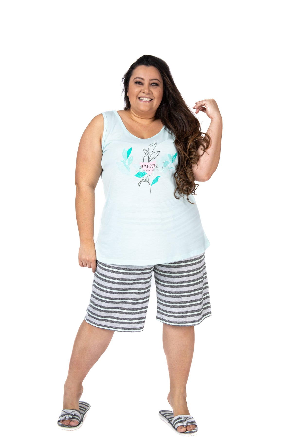 Bermudoll plus size estilo regata em cores sortidas – Doce Malícia