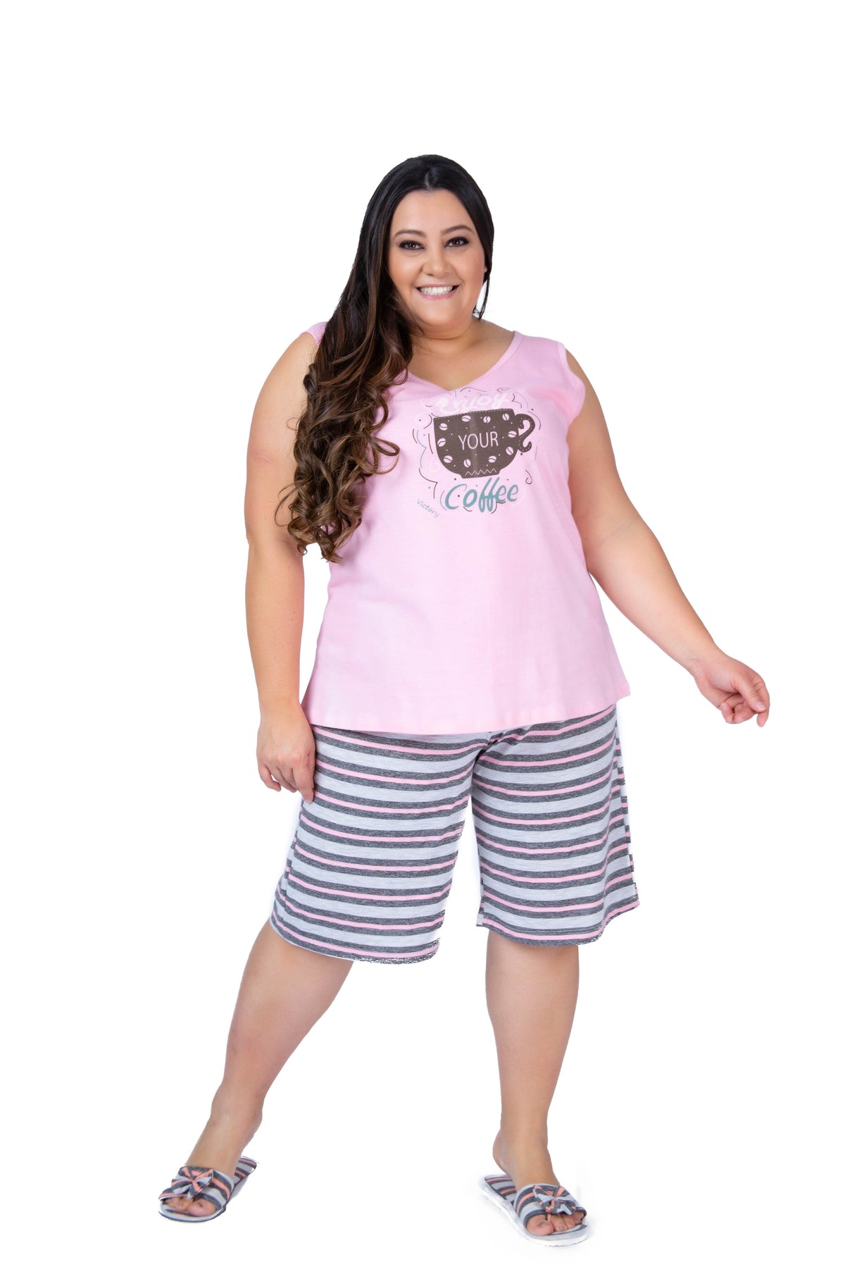 Bermudoll plus size estilo regata em cores sortidas – Doce Malícia
