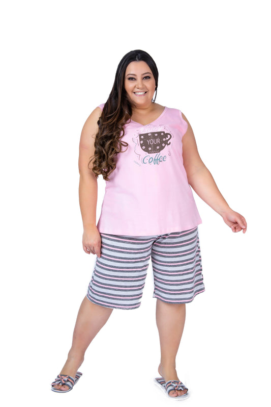 Bermudoll plus size estilo regata em cores sortidas – Doce Malícia