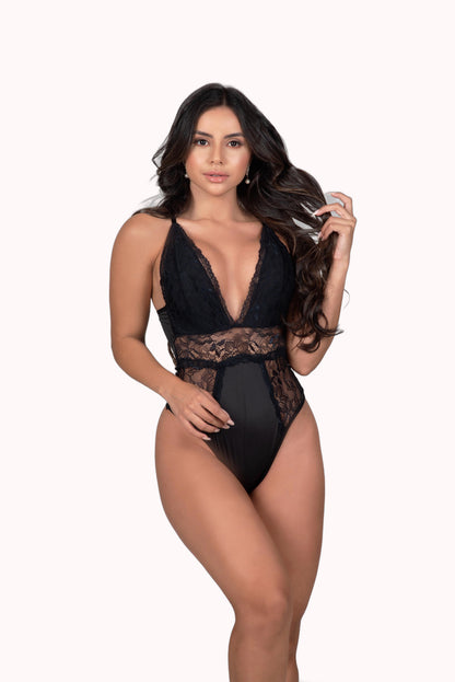 Body com detalhes em renda – Doce Malícia