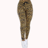 Calça legging em animal print amarelo – Doce Malícia