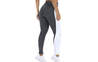 Calça legging mescla com faixa branca em cinza mesclado – Doce Malícia
