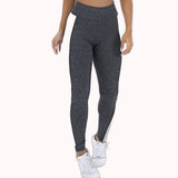 Calça legging mescla com faixa branca – Doce Malícia