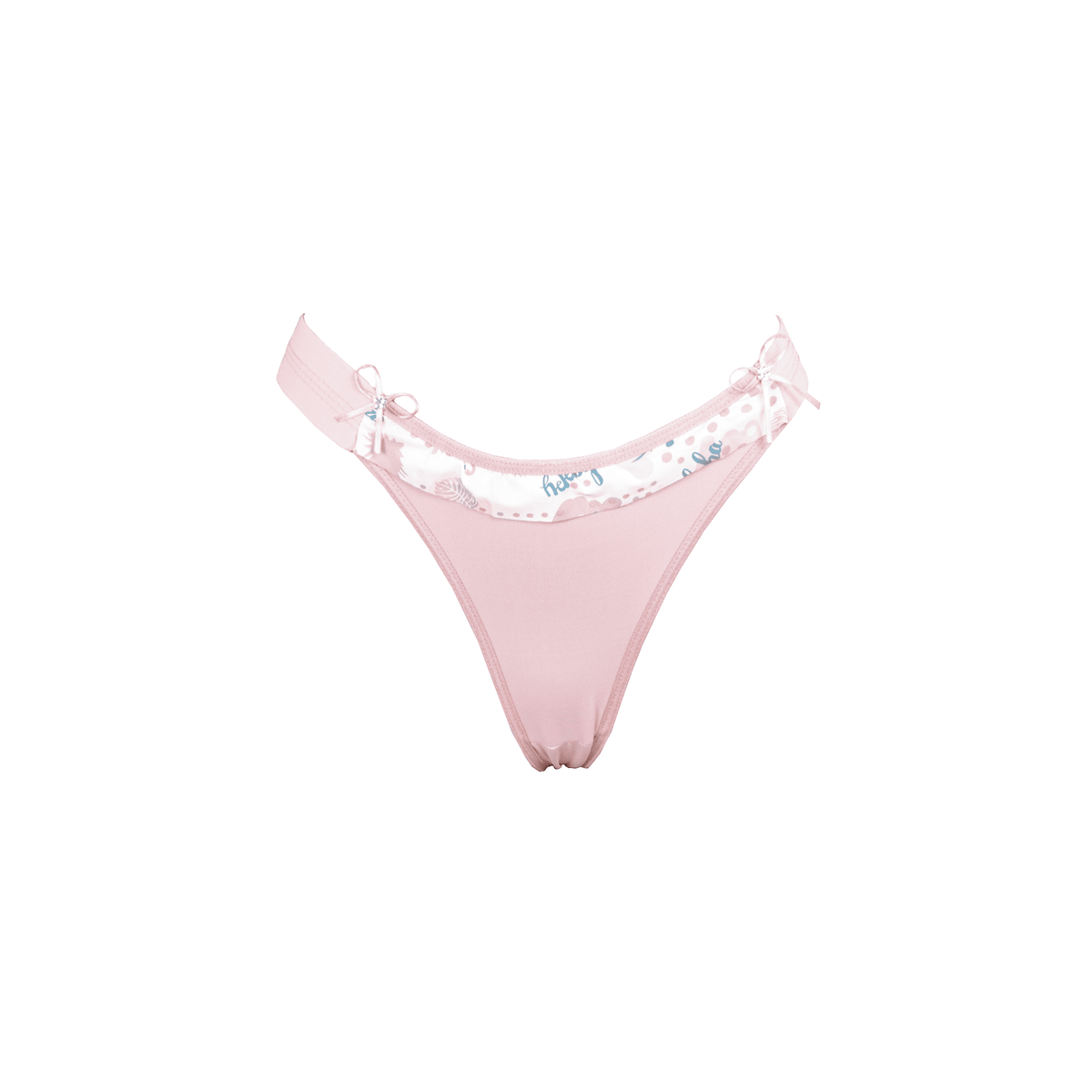 Calcinha de pala embutida com babado em Branco – Doce Malícia