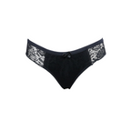 Tanga conforto com renda em azul-Marinho – Doce Malícia