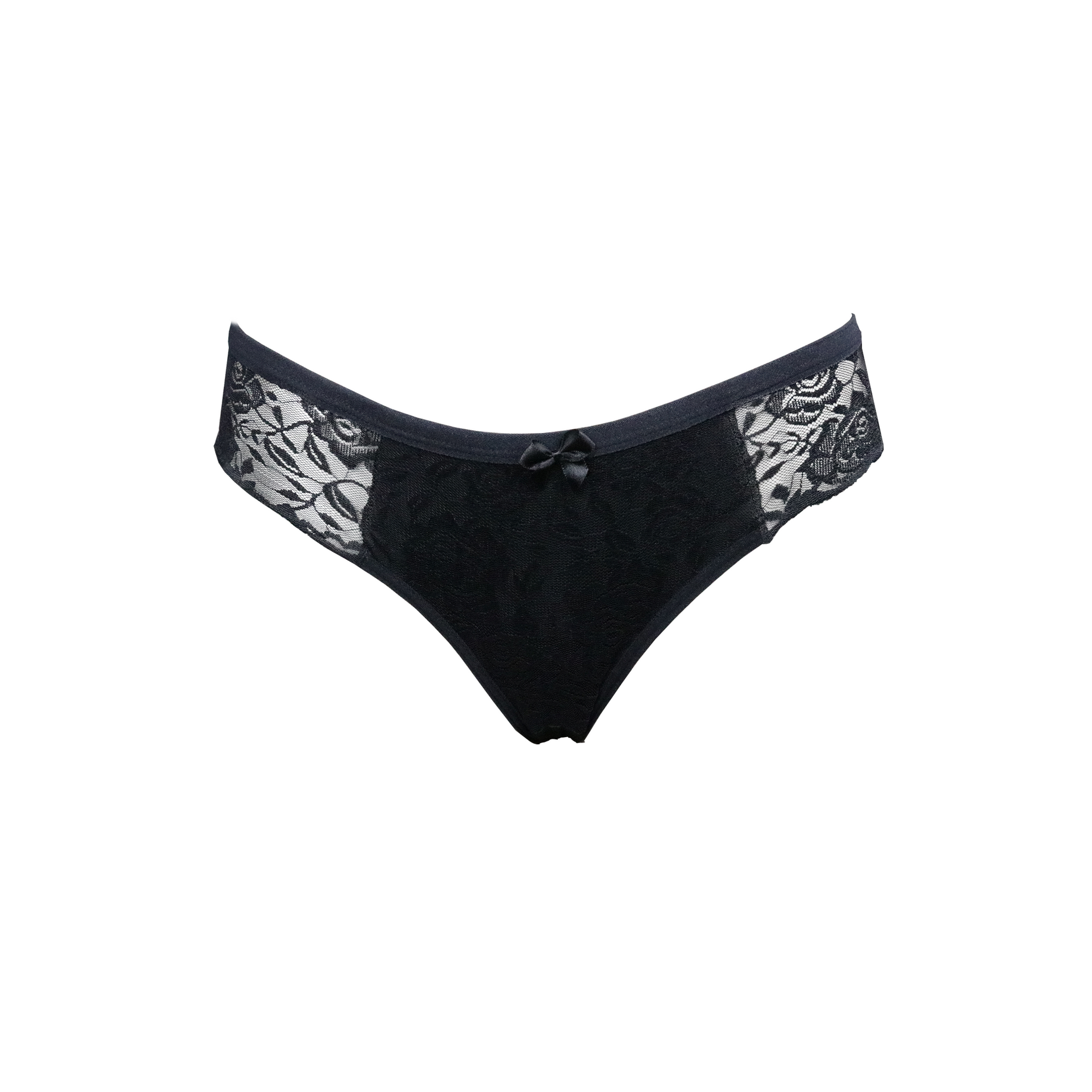 Tanga conforto com renda em azul-Marinho – Doce Malícia