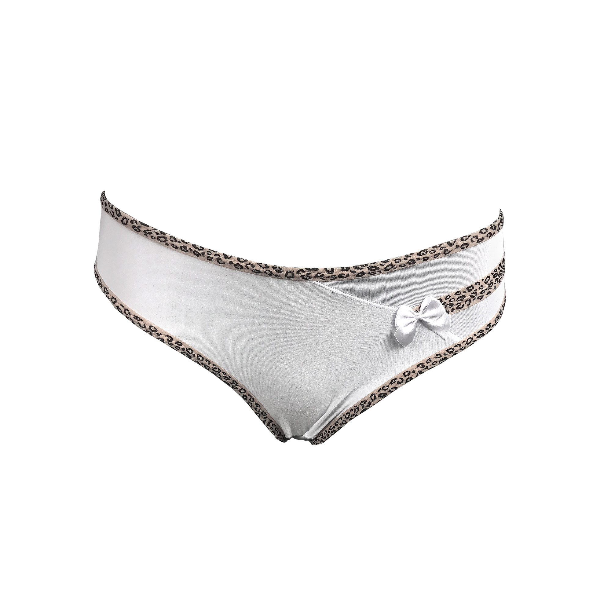 Calcinha com aviamento estampado em Branco – Doce Malícia